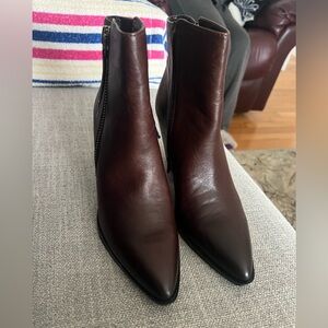 Brown Leather Ankle Boots